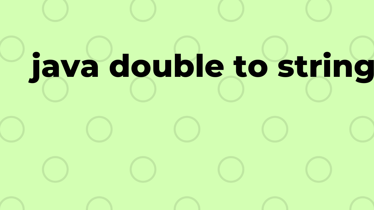 Solved double to string with comma in Java SourceTrail