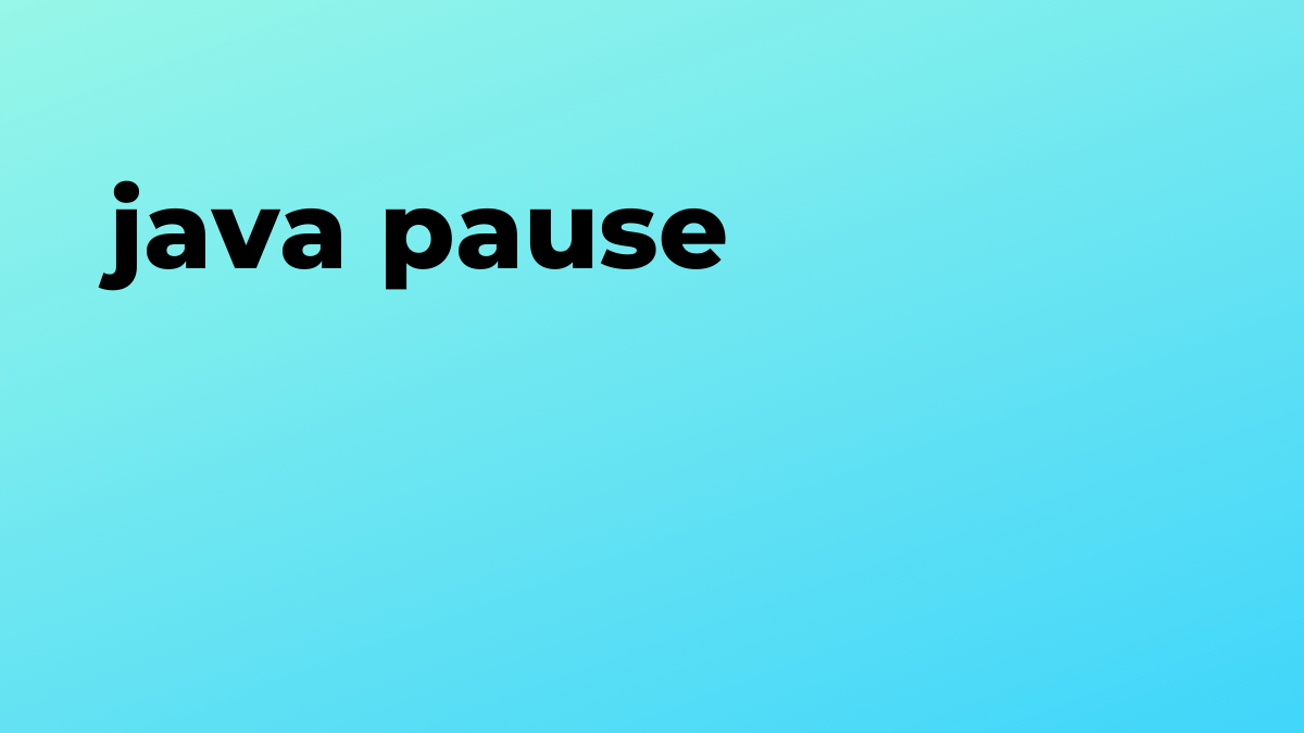 pause SourceTrail