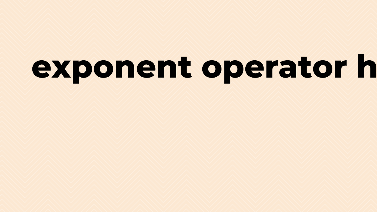 解決済み Haskell の指数演算子 SourceTrail