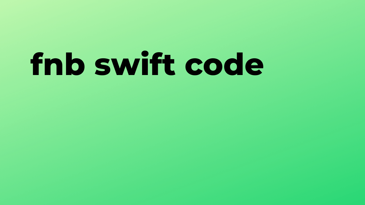 해결됨 Swift의 fnb Swift 코드 SourceTrail