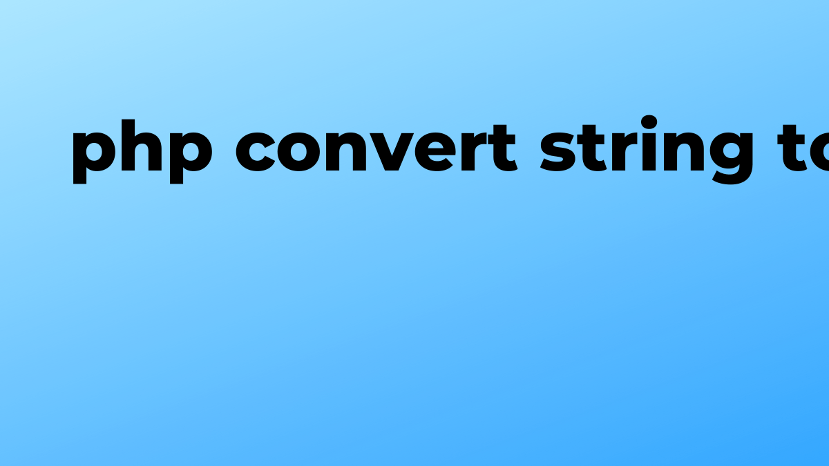Solved convert string to int in array in PHP SourceTrail