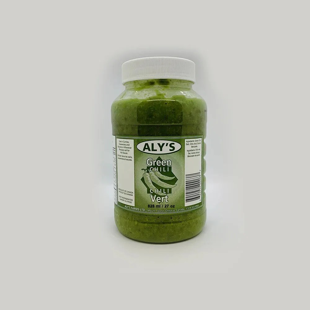 Buy Aly’s Green Chilli Paste 828ml Online South Asian Central