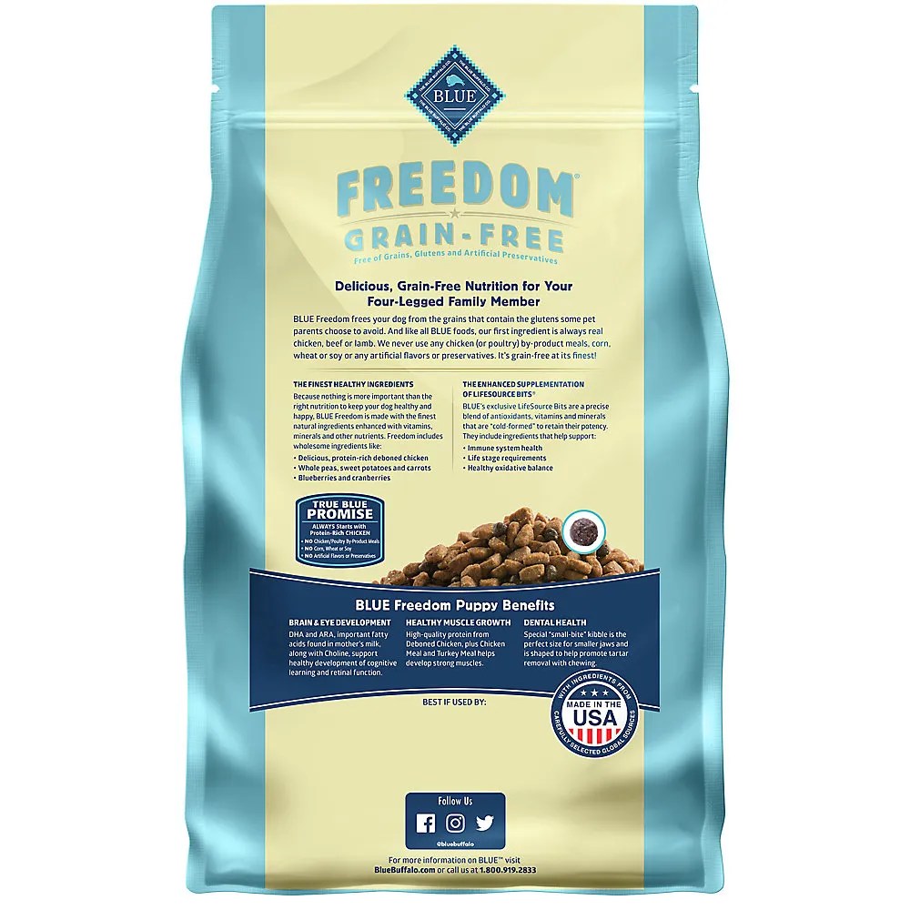 Shop Blue Buffalo Freedom Puppy Dry Dog Food Grain Free, Chicken 4LB