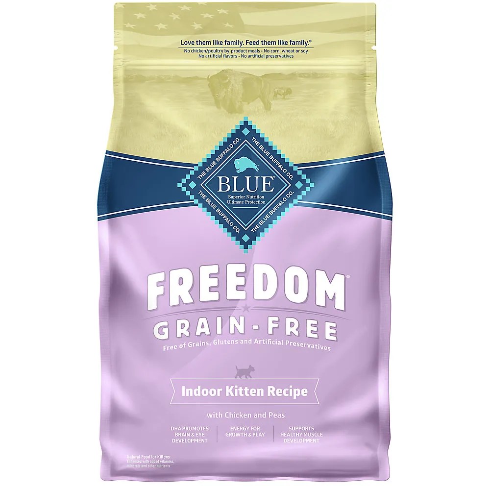Shop Blue Buffalo Freedom Kitten Dry Cat Food Grain Free, Chicken 5LB