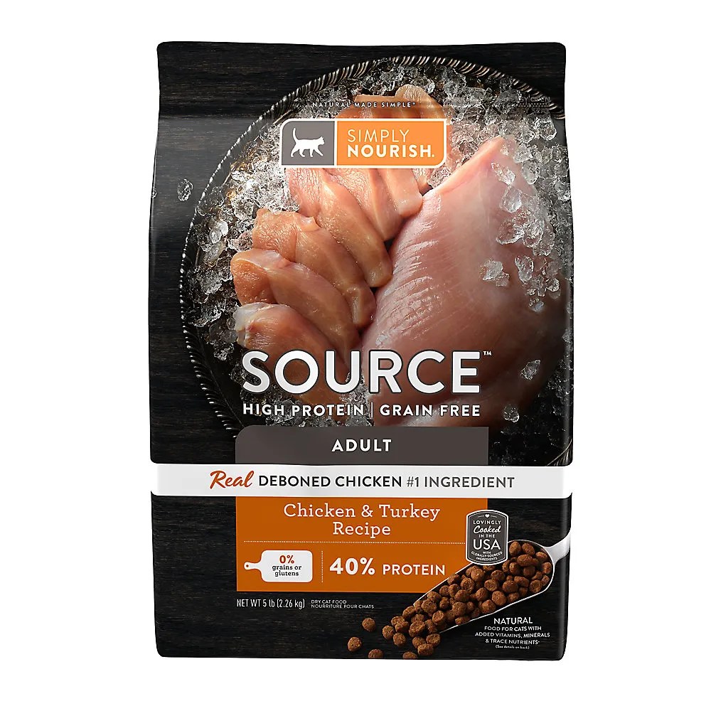 Shop Simply Nourish Source Cat Dry Food Chicken & Turkey, Natural