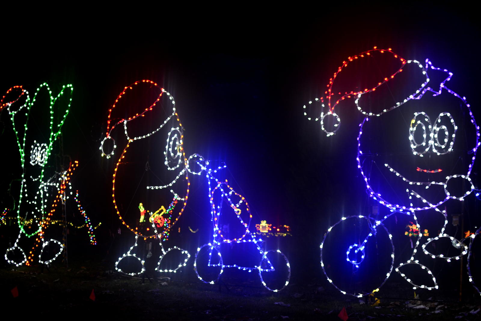 Fantasy of Lights at Vasona Park in Los Gatos South Bay Riders