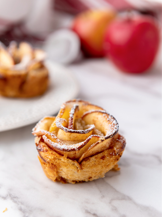 Baked Apple Roses Made Easy With Puff Pastry Southern Kissed
