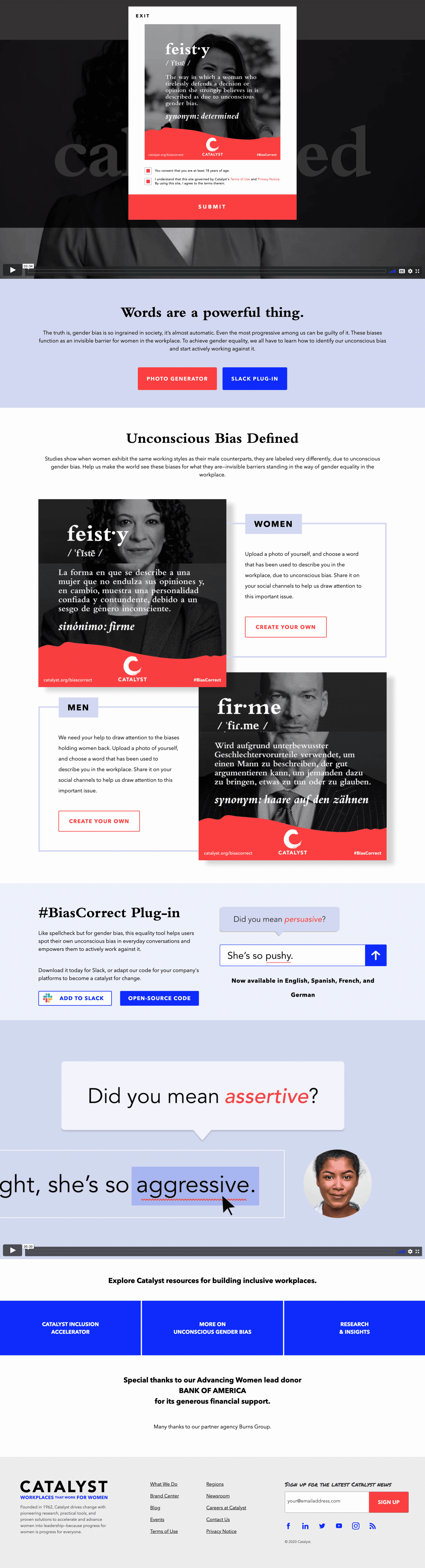 Catalyst Gender Bias in the Southern Made Portfolio of Work