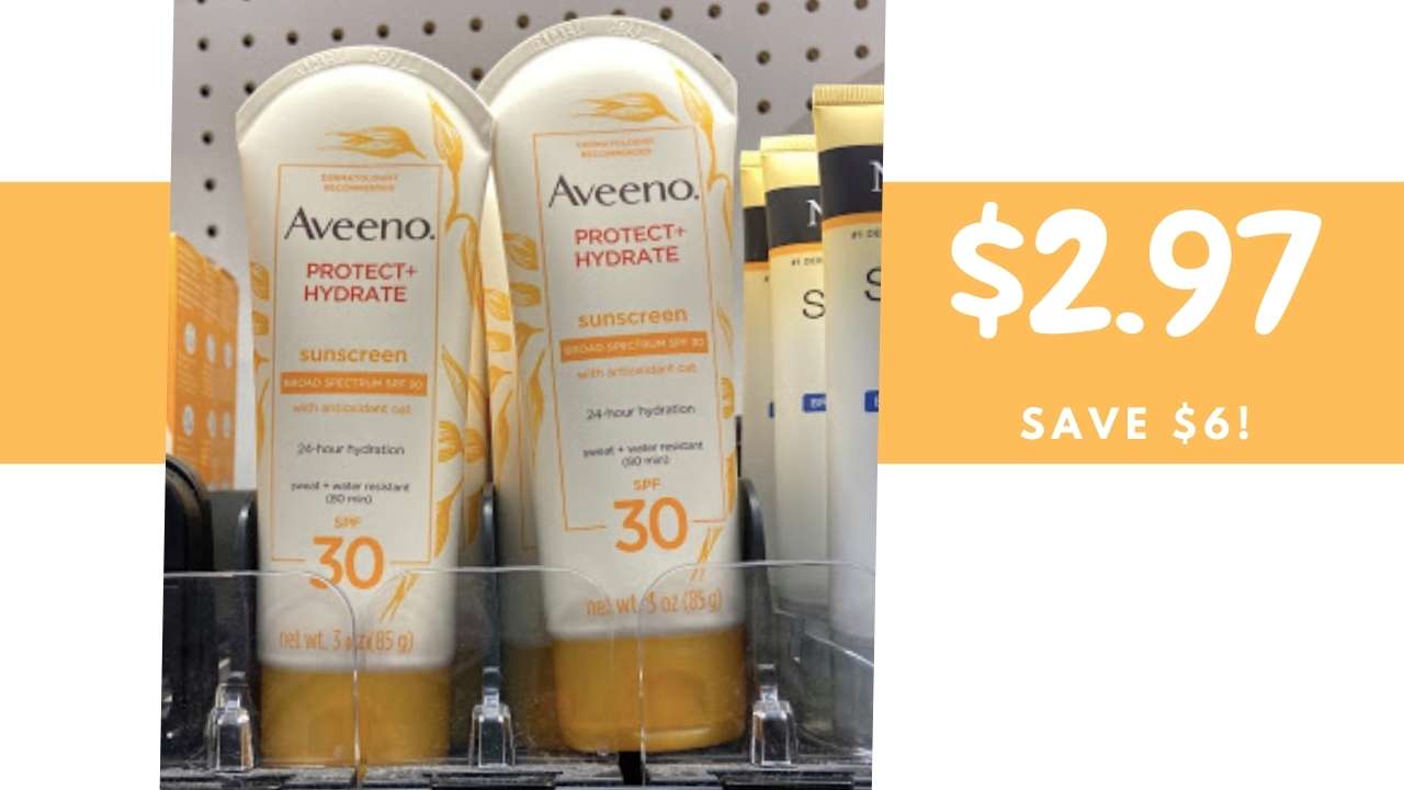 3off Aveeno Coupon Sunscreen for 2.97 Southern Savers