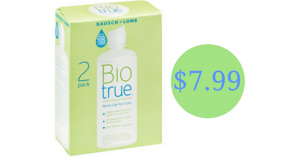 Biotrue Contact Lens Solution Twin Pack for 7.99 Southern Savers