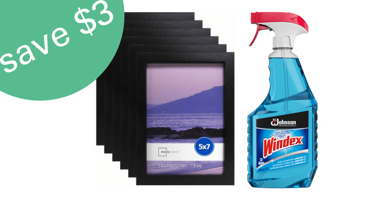 Windex & Mainstays Frame, Both For 1.08 Southern Savers