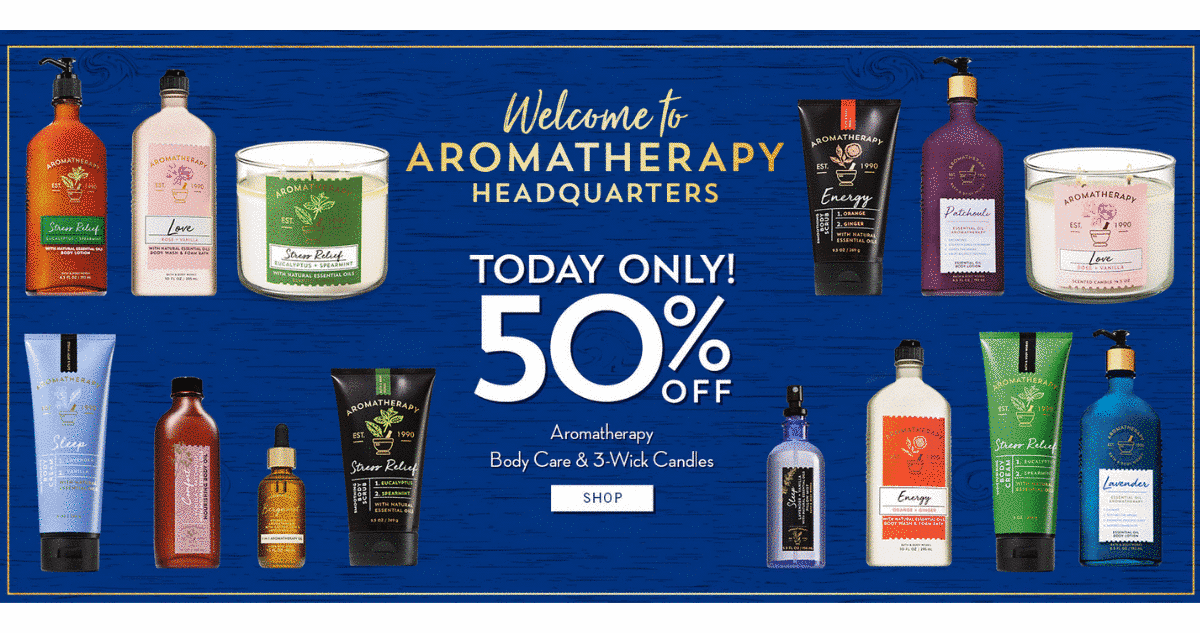 Bath & Body Works 50 Off Aromatherapy Candles + More Southern Savers