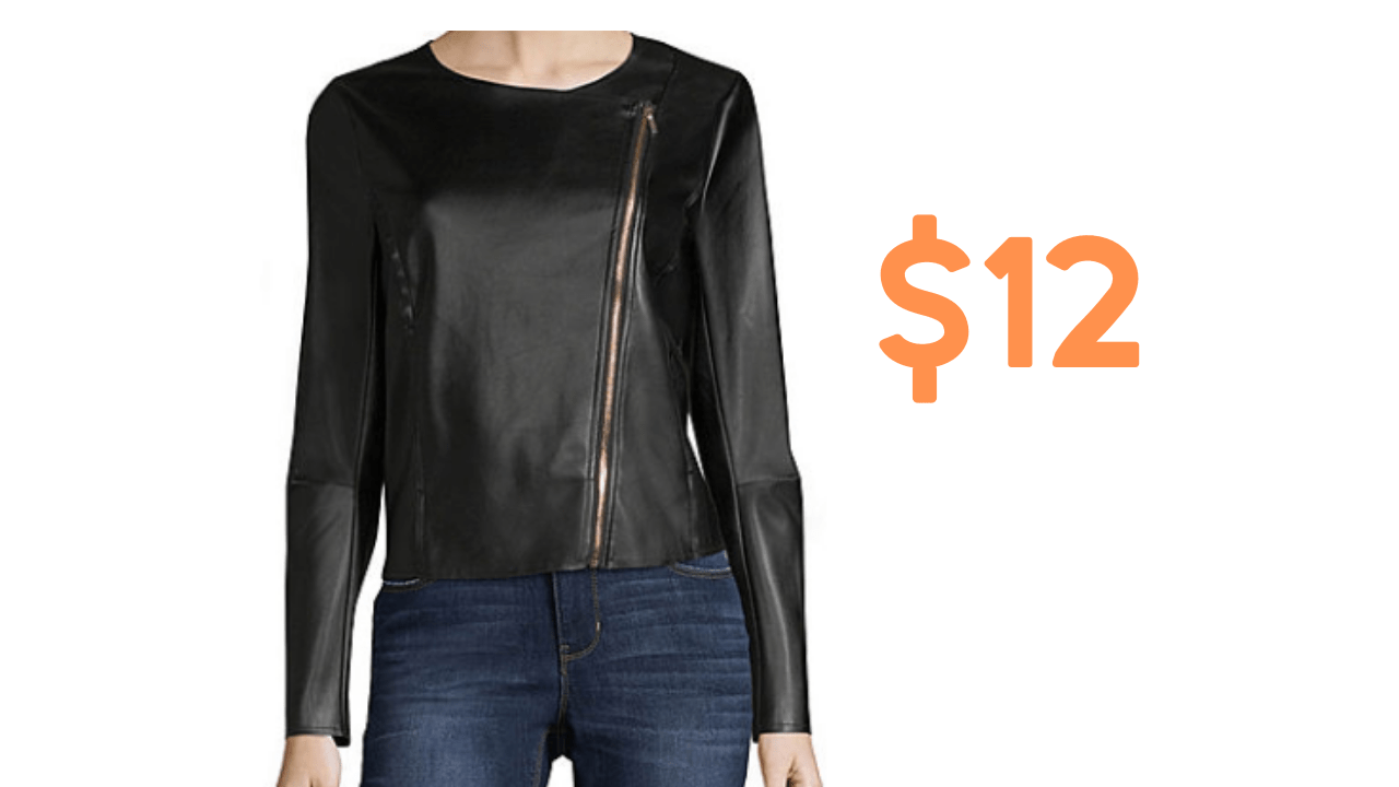 JCPenney Deal Faux Leather Jacket, 12 Southern Savers