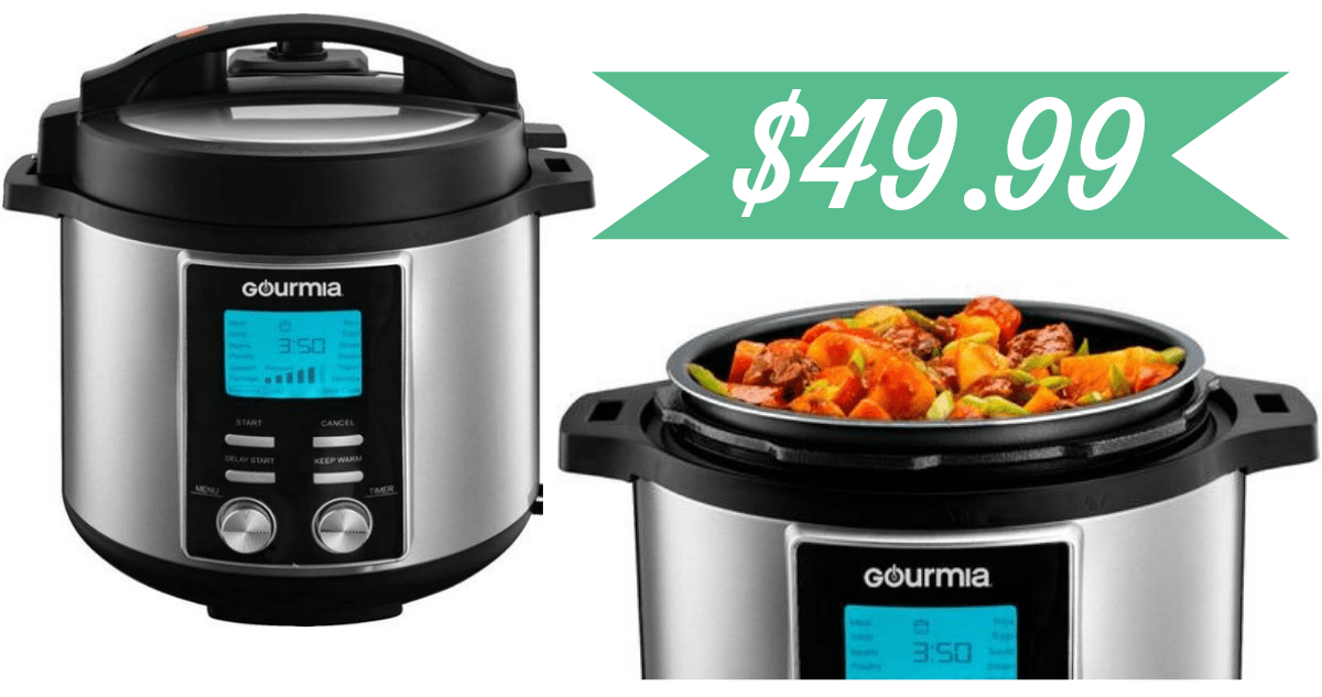 Gourmia 8Quart Pressure Cooker for 49.99 Shipped Southern Savers