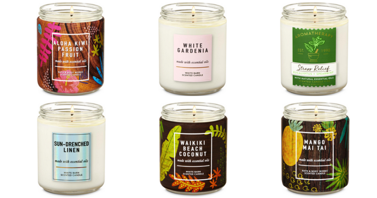 Single Wick Scented Candles for 5.95 Southern Savers