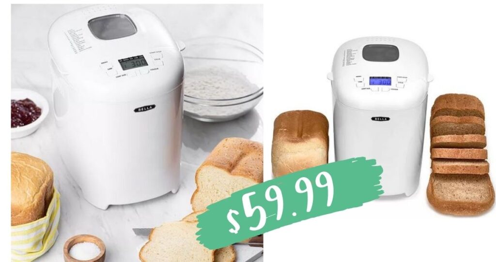 Bella 2lb Loaf Programmable Bread Maker for 59.99 Southern Savers