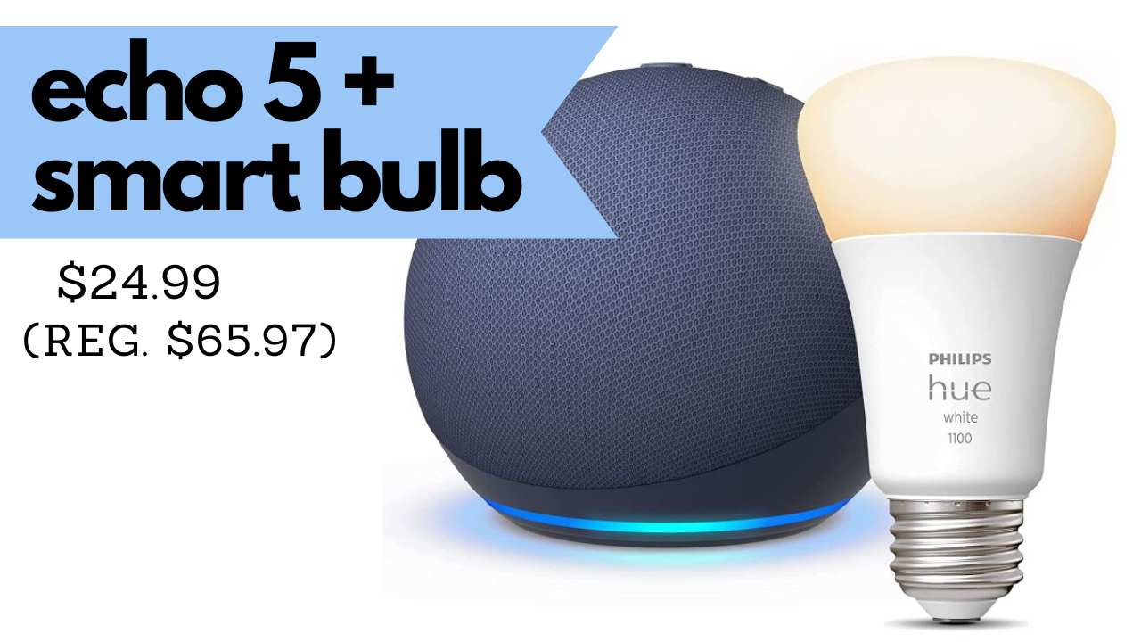 Echo Dot 5th Gen + Smart Bulb Bundle 24.99 (Reg. 65) Southern Savers