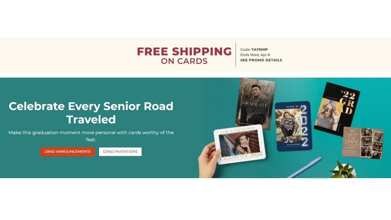 Shutterfly 50 Off Graduation Cards + Free Shipping Southern Savers
