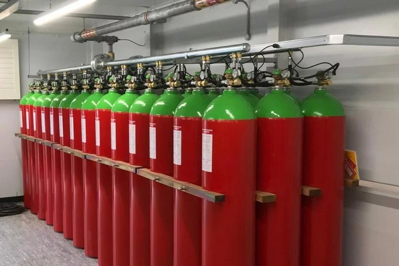 Gas Suppression System to Protect Infrastructure Systems