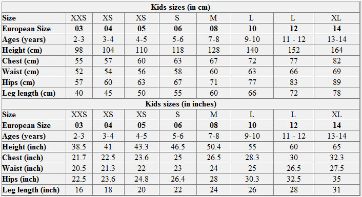 Army Uniform Sizing Chart: A Visual Reference of Charts | Chart Master