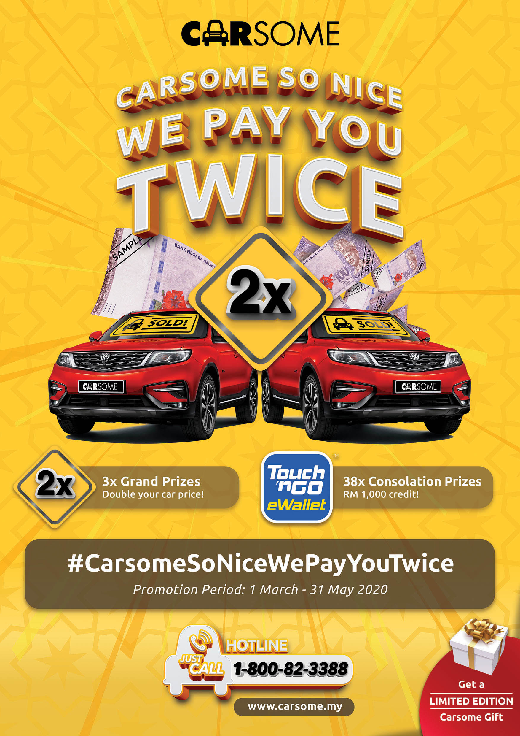 Carsome is giving you twice the value for your car with its latest