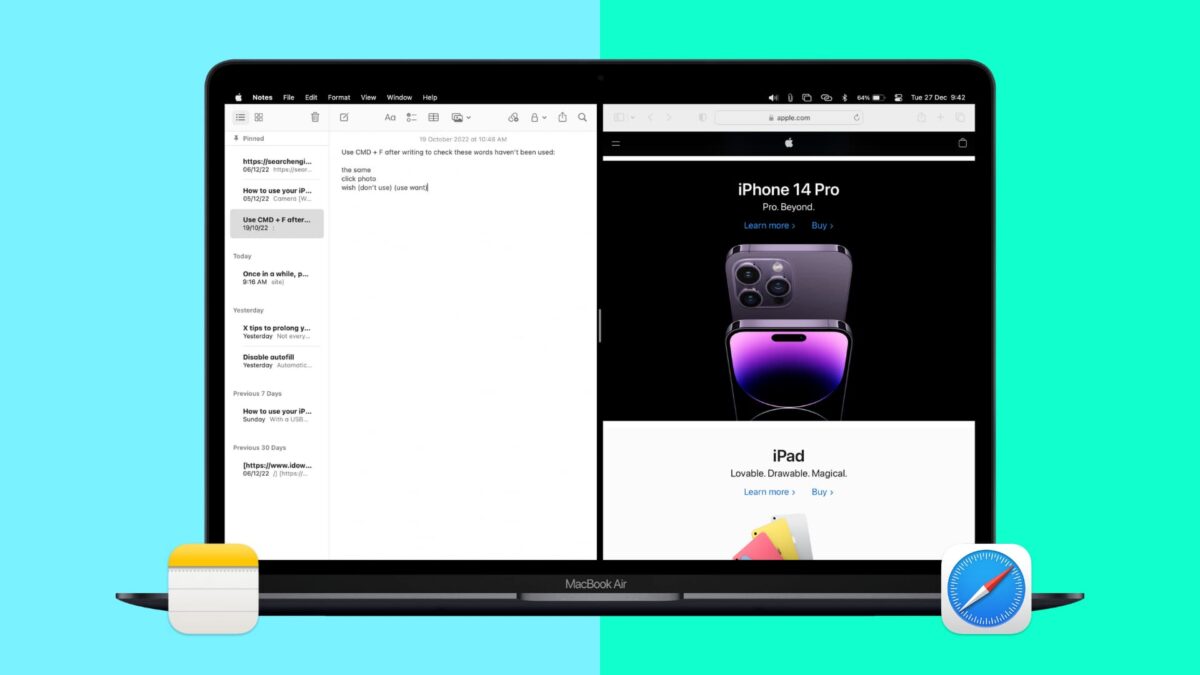 Cómo trabajar con dos apps simultáneamente y colocadas una al lado de