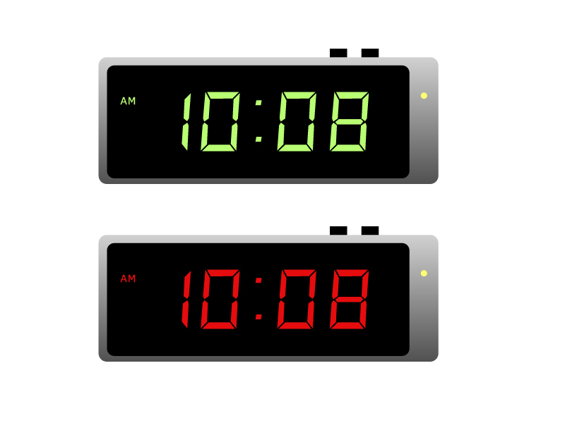 デジタル時計の写真素材｜写真素材なら「写真Ac」無料（フリー）ダウンロードOk 時計・デジタルイラスト素材01 | イラスト無料・かわいいテンプレート