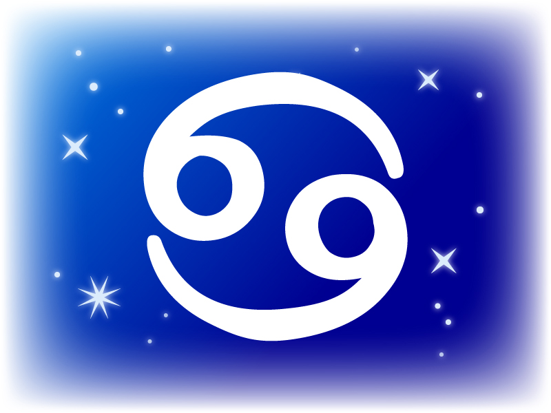 かに座のフリーイラスト | フリーイラスト・クラシック（フリクラ） 蟹座 (かにざ）の星座マークのイラスト | イラスト無料・かわいいテンプレート