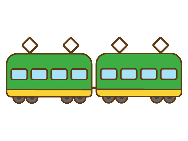 電車のイラスト | ちょうどいいイラスト かわいい電車のイラスト | イラスト無料・かわいいテンプレート
