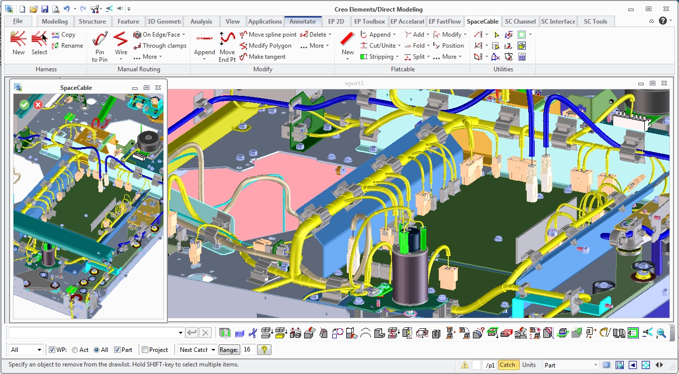 Features of the new version of 3D CAD Wiring and Harness solution