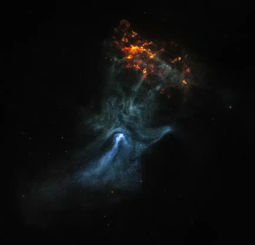 NASA's XRay Telescopes Unveil Ghostly Bones Of 'Cosmic Hand' How