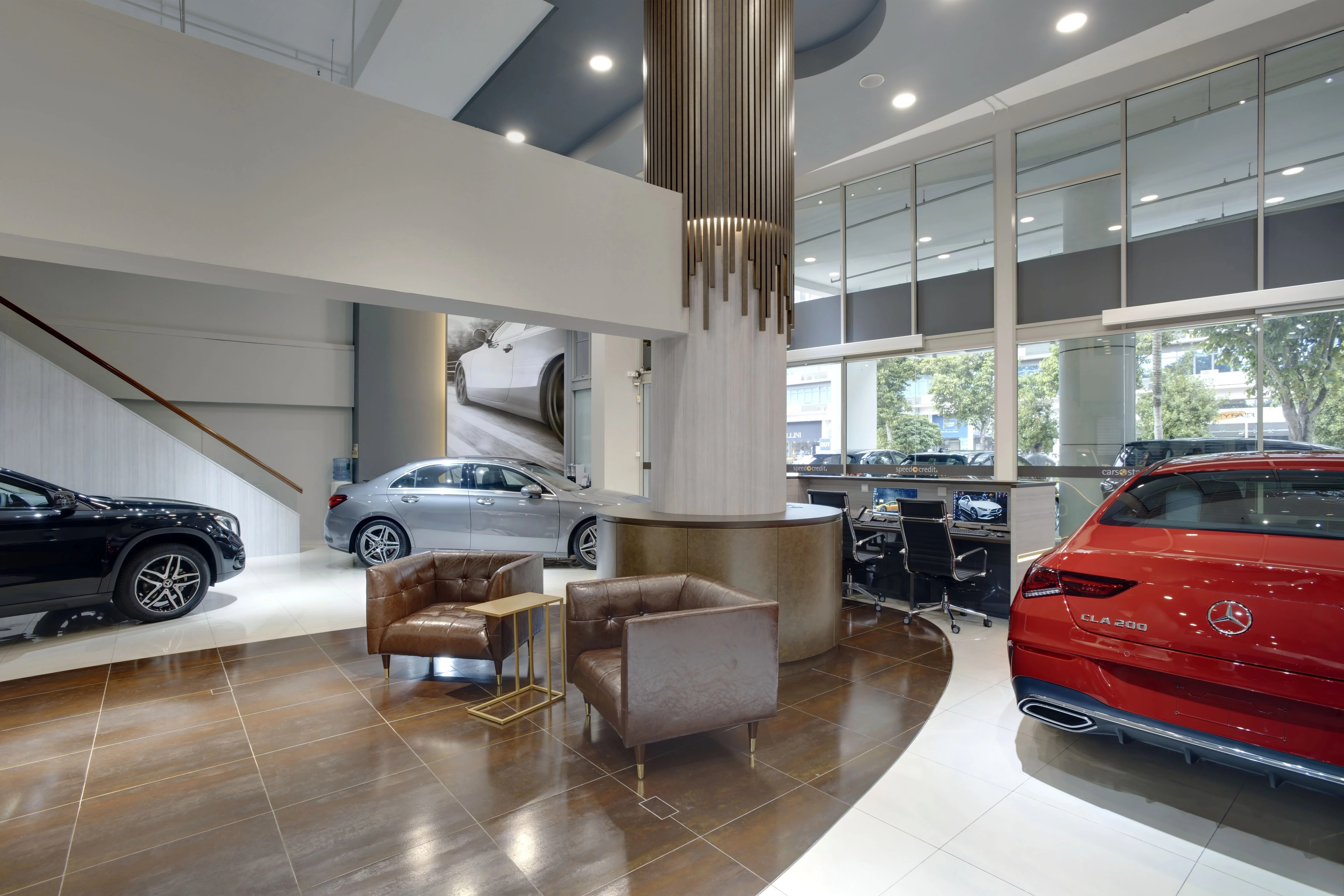Car showroom UBI Frontier Interior Design Company in Singapore