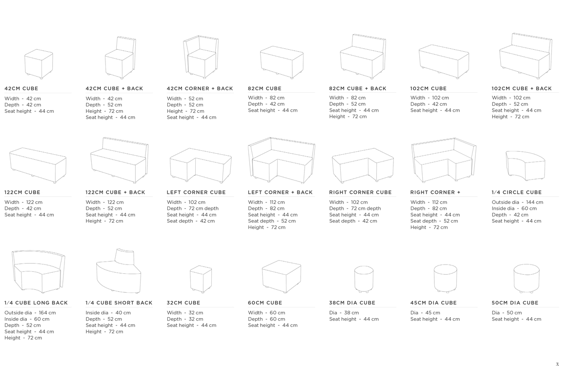 Modular Cube Seating Caterham Youth Centre