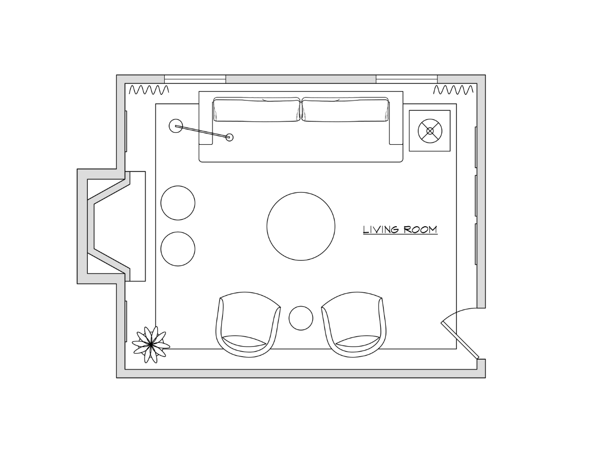 LIVING ROOM Space level Up