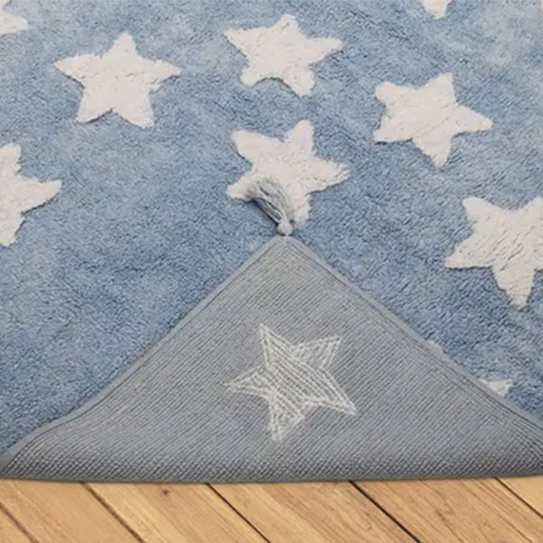 Kids Smart Blue Stars Rug120cmx160cm Spacery