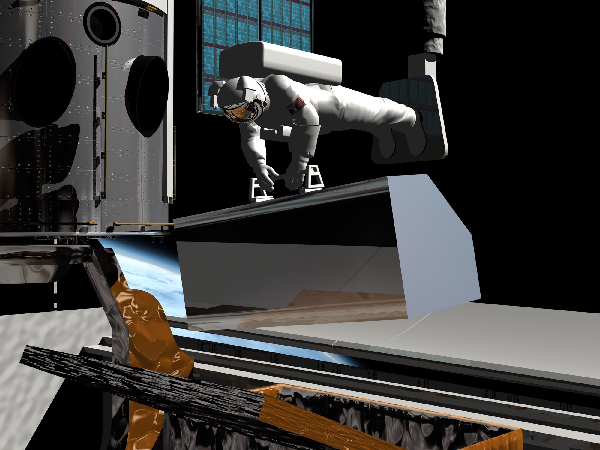 SM3B the Advanced Camera for Surveys being unpacked ESA/Hubble