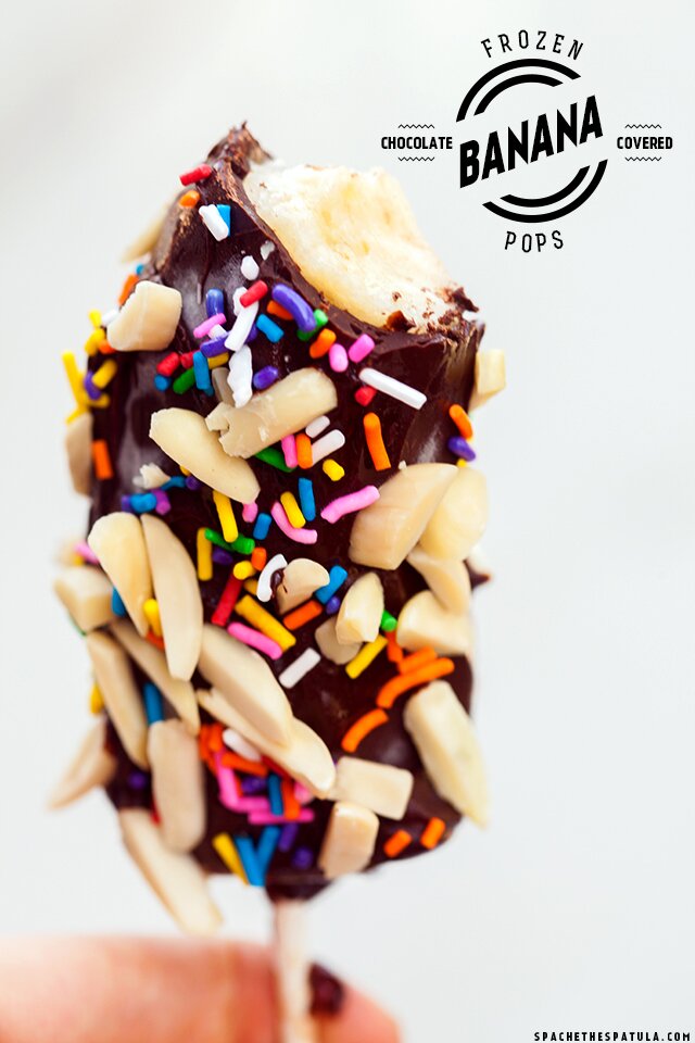 Frozen ChocolateCovered Banana Pops Spache the Spatula