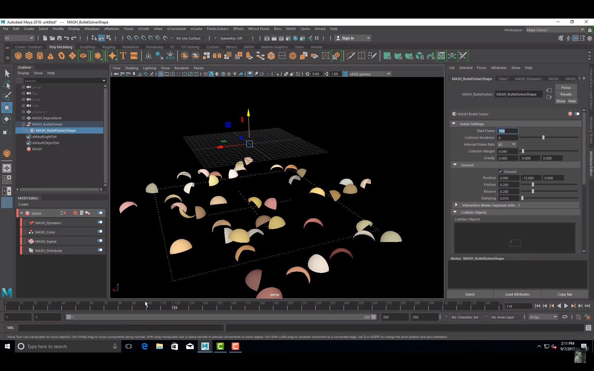 MOTION GRAPHICS MAYA 2018 SPAFi