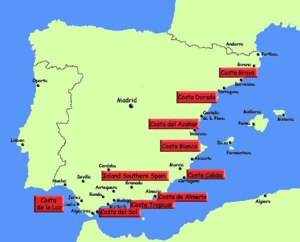 Costas in Spain a Spanish Mediterranean guide