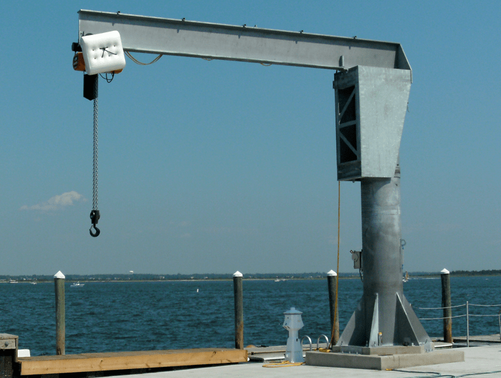 Freestanding Jib Cranes BasePlate Mounted 100 Series Explore Our Products Materials