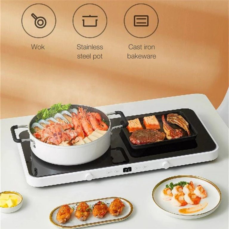 Original Xiaomi Mijia Double Induction Cooker Extra Large Cooking Pan