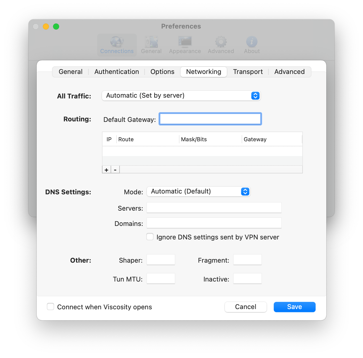 Configuring DNS and WINS settings SparkLabs