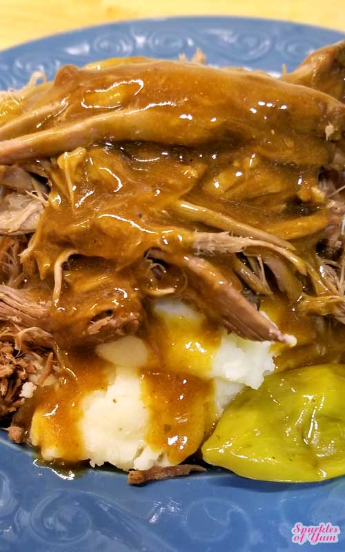 Mississippi Pot Roast with Gravy Sparkles of Yum