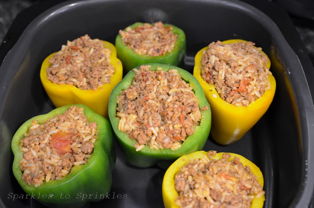 Ninja Foodi Grill Stuffed Peppers Sparkles to Sprinkles