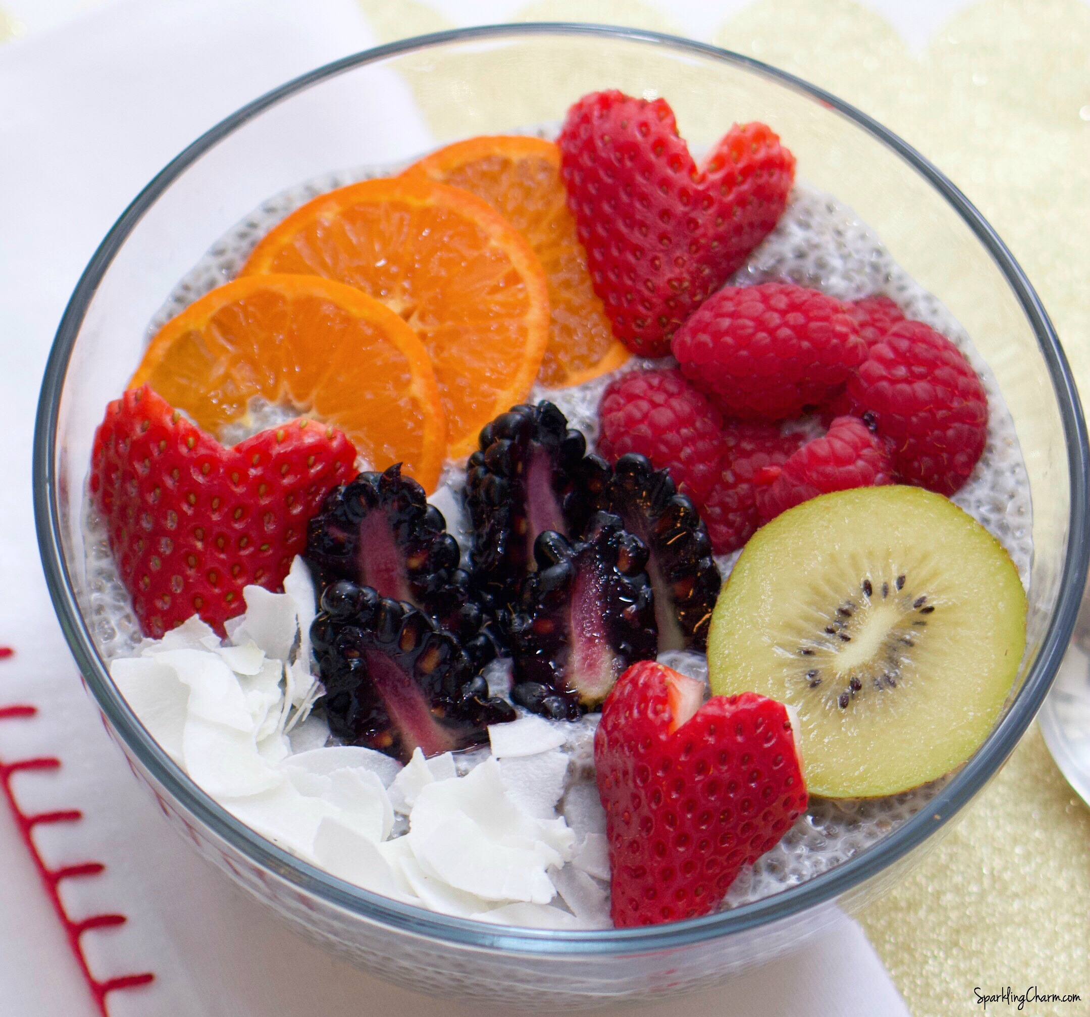 Cha Cha Chia "Pretty Power" Pudding Healthy Sparkling Charm