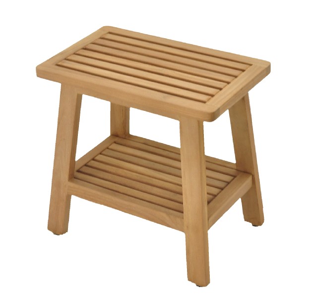 AquaTeak Patented 18 Asia Teak Shower Bench With Shelf 398, 53 OFF