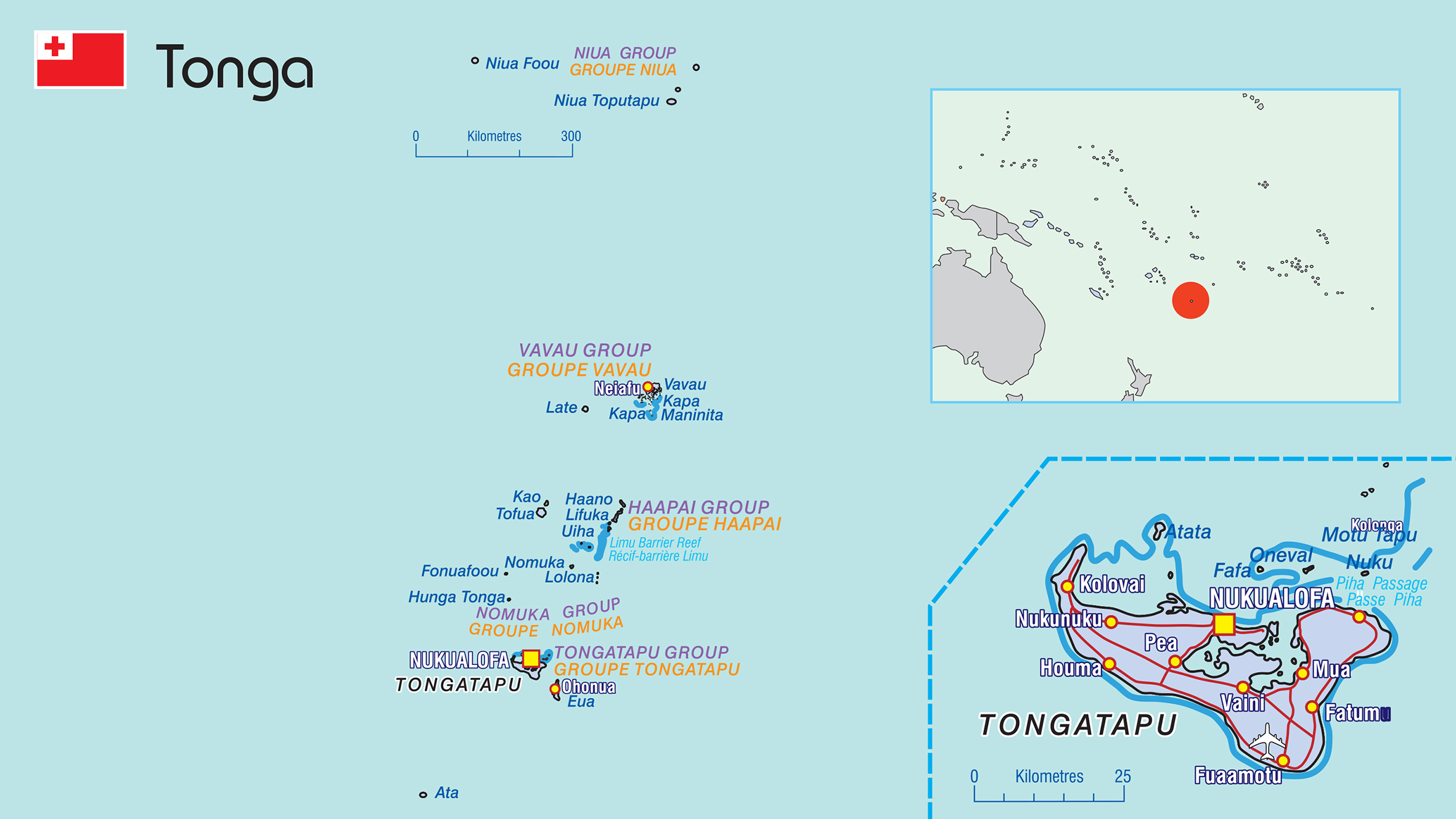 Tonga Landkarte Tonga Pacific Community