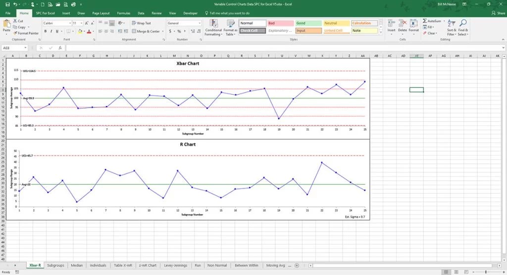 Resize Charts to Fit Screen Help – SPC for Excel