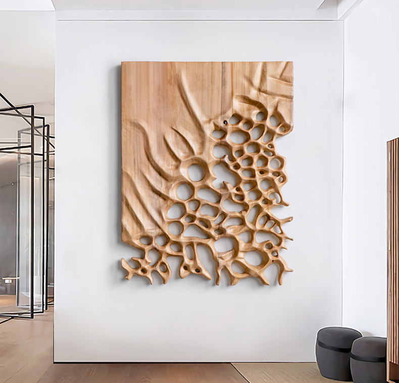 Decorative solid wood wall panel Wood wall art