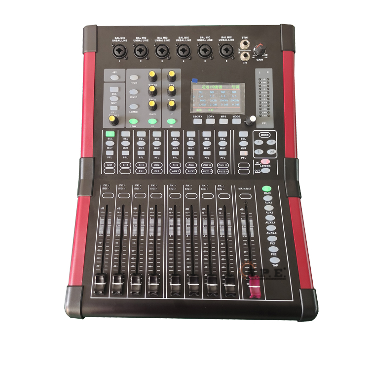 D12,12 channel professional audio digital mixer Sun Power